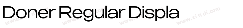 Doner Regular Displa字体转换
